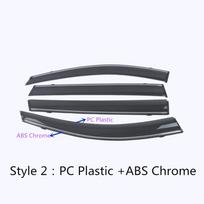 For Honda Civic 10th Sedan 2016-2017 2018    Car Sticker Plastic Window Glass Wind Visor Rain/Sun Guard Vent ABS Chrome