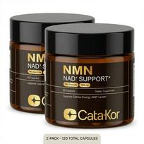 Cata-Kor NMN Papildas - 1000 mg, Palaiko ląstelių energiją ir NAD+ lygius - Vitaminų Maisto Papildas Sveikatos Priežiūra 2 BOX