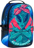 Mokyklinė kuprinė Starpak Alien Gangsta 446578, mėlyna/žalia/rožinė, 29 cm x 15 cm x 45 cm
