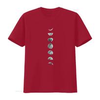 Awesome Luna Moon Phases T Shirt Sizes vintage Washed Breathable fashion Stretched designer clothes homme streetwear Soft S