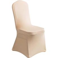 20 PCS Champagne Spandex Chair Covers Banquet Chair Covers - Universal Stretch