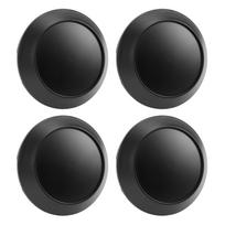 4pcs Wheel Center Hub Caps 102mm OD 94mm ID Rust Proof Black Vehicle Rim Hub Cover Universal for Car