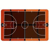 Basketball Court Print Area Rug – Sports Themed Carpet for Living Room Bedroom Home Decor 50x80cm