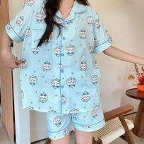 Chiikawa pajamas summer women's cotton short sleeves new Internet celebrity cartoon cute Jiyikawa spot M