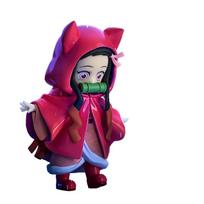 No Kimetsu Yaiba Plum Rain Tanjirou Zenitsu Nezuko Inosuke Pvc Collectible Ornaments Model Toys For Kids Adults Children's Birthday Gift Holiday