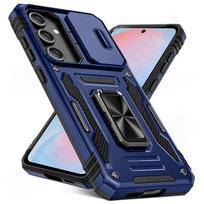 Heavy Duty Anti-Drop Slide Camera Shield Case for Samsung Galaxy S26 S25 S24 S23 S22 S21 Ultra Plus FE A17 A07 A56 A36 A55 Cover Galaxy S25 tamsiai mėlyna spalva