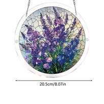 Colorful Acrylic Puzzles Suncatcher 3D Acrylic Flower Home Decor Stained Sun Catcher for Spring Holiday Birthday Party Offices