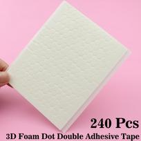 240pcs Double-sided Adhesive Hexagonal EVA Foam Adhesive Tape, 3D Foam Stickers, Suitable for Handmade Product Manufacturing DIY