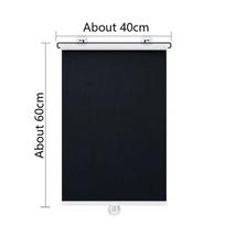 No Drill Blackout Roller Window Blinds,Suction Cup Install Retractable Sunshade Curtain,UV Protection Blind for Home/Balcony/Car