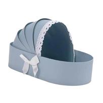 Baby Shower Box Flower Box Wedding Celebration Romantic Contatiner Presents Wrapping Bag Flower Arrangement Cradle Floral Basket Other mėlyna