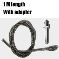 Toilet Clog Remover Spring Pipe Dredging Tools Sewer Sinks Drain Cleaner Electric Drill Unblocking Spring Bathroom Accessories 1M
