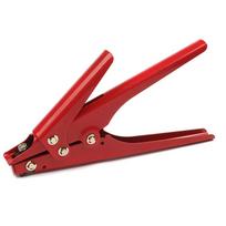 Ergonomic Nylon Zip Tie Pliers Labor Saving Alloy Cable Tie Tool Quick Tighten Efficient Flush Cut Zip Tie Tool raudona