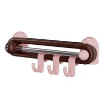 Wall Rotating Sliding Hooks Waterproof Non Perforated Wall Towel Hooks Paste-on Plastic Kitchen Storage Hooks Door