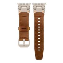 Leather Strap for Apple Watch Ultra 49mm 45mm 42 44mm Luxury Men Band for iWatch se 6 5 4 Series 9 8 7 ultra 2 Bracelet for Ultra 2 1 49mm