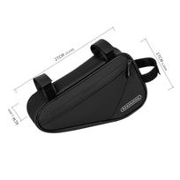Bicycle Triangle Bag Bike Frame Front Tube Bag with 2 Side Pocket Cycling Bag Tool Pack Bicycle Storage Bag Bicycle Accessories