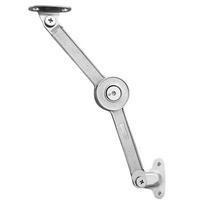 Metal Lid Support Hinges with Soft Close Lid Support Hinge Folding Adjustable Stop in Any Position for Wardrobe Cabinets Door