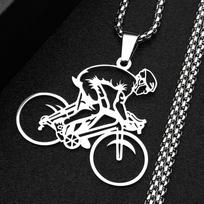 Mountain Bike Riders Chain For Women Men Stainless Steel Silver Color Extreme Outdoor Sports Lover Male Hiphop Necklace Jewelry