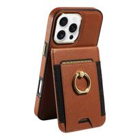 For iPhone 13/12/11 Pro Max/7 8 SE 2026 SE 2020 X XS XR XS Max Wallet Case with Credit Card Holder and 360° Rotation Ring Stand For iPhone X XS