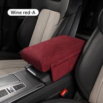 Car Armrest Cushion Suede Armrest Cup Holder Center Console Increased Elbow Support  Armrest cushion Vehicle Arm Storager Box
