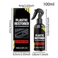 100ml Car Trim Restorer Vehicle Interior Cleaner Spray Car Upholstery Renovation for Automotive Sedan Truck Trailer SUV RV