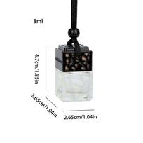Car Diffuser Bottle 8ml Hangable Scent Decoration Car Perfume Bottle for Fragrance Auto Interior Rear View Mirror Home Room