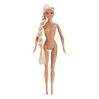 Girls Toy Princess Supermodel Nude Doll Curly Hair Dark Skin Action Figure Body Dress Up Movable DIY Dress Up Toy DIY Toys