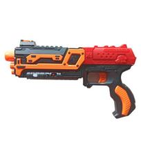 Dart Blaster Toy Gun with Light Sound Effect Manual Loading 14 Soft Foam Darts Front Dart Storage Shooting Battle Sports Toy