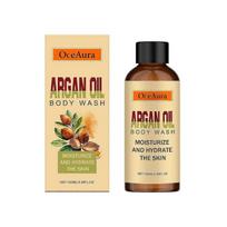 Argan Oil Moisturizing Shower Gel for Dry Skin  Gentle, Hydrating Body Wash with Hyaluronic Acid & Refreshing Fragrance  Travel-Friendly 100ml for Sof