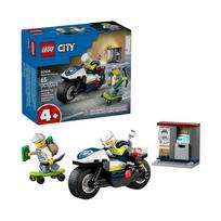 Lego City 60455 Police Motorcycle Chase 65 Piece Set