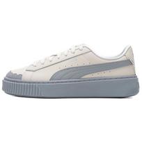 (WMNS) PUMA Basket Platform Shoes 'Pearl White Blue' Women's 398910-04 EU 35.5