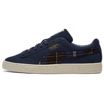 PUMA Unisex Suede Classic Flannel Sneakers Blue Men's 384605-02 EU 35.5