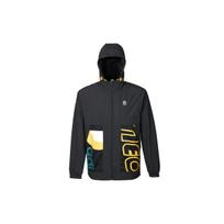 Men's adidas neo Sports Woven Alphabet Hooded Jacket Black HS8850 XS