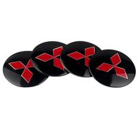 4pcs 56mm Car Styling Wheel Hub Cap Dust-Proof Sticker For Mitsubishi Space Star Eclipse Cross ASX Xl Lancer 9 Galant Ralliart