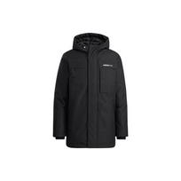 adidas neo M Down Parka Logo Multiple Pockets hooded With Down Feather Jacket Black Men's HF0505 XS