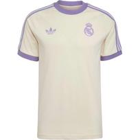 adidas Real Madrid Adicolor Classics 3-Stripes T-Shirt Asia Sizing 'White Purple' Men's IY0057 M