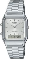 CASIO Quartz Watch Vintage Series Unisex Dual Time Silver Overseas Model [Casio] Analog-Digital AQ-230A-7AMQY [Used]