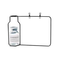 T02C!Creative Iron Photo Frame Vase Hydroponic Vase Clip Holder Home Decor Family Friends Photo Frame Decoration juoda