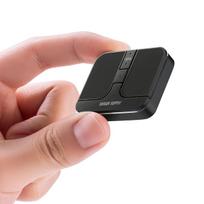 Sanwa Direct Bluetooth Mouse, Ultra-Compact, Ultra-Thin, Wireless, Silent, Rechargeable, Portable, USB-A Receiver Connection, 3-Device Multi-Pairing,