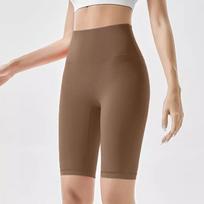 Butt Lifting High Waist Tight Tummy Control Nude Feel Quick Dry Fitness Yoga Wear Running Cycling Sports Womens Biker Shorts S