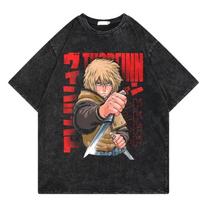 benber Historical Themes Anime Vinland Saga Manga Graphic Print Tshirt New Harajuku Streetwear YK Fashion Men Women Washed Cotton S