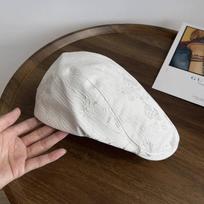 Polyester Bamboo Leaf Beret Cap Cotton Chinese Forward Hat Vintage Women Artist Hat  Summer
