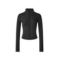 Sunscreen clothes Pilates yoga clothes jacket slim stand-up collar zipper fitness clothes running quick-drying breathable sports top XL
