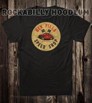 Hot Rod T Shirt Drag Race Racing Ben Pilla Speed Shop Philadelphia PA L