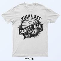Final Set Senior Dad Volleyball Graduation 2026 Tee T-Shirt XL