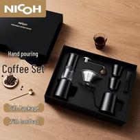 NICOH NC-21 Portable Manual Coffee Grinder & Pour-Over Set