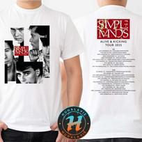 Simple Minds Merch Alive Kicking Tour 2026 Once Upon A Time Itinerary White Tee S