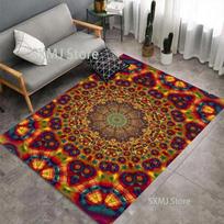 Mandala Carpet Area Rug Flower Print Hallway Doormat Floor Step Mat Bathmat for Bedroom Living RoomYoga Home Decor Dropshipping 40x60cm
