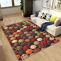 Modern Kitchen Spice Seasoning Grain Pattern Decorative Carpet Restaurant Entrance Door Cushion Home Floor Mat Rug Home Decor 40x60cm 16x24 inch