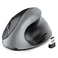 [Vertical & Ergonomic] Wireless Mouse, Silent Design, 2.4GBluetooth, 80012001600 DPI, Rechargeable, Reduces Wrist Fatigue, Suitable for Long Work
