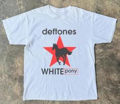 Deftones White Pony  Star T-shirt Unisex White T-shirt Size S-3XL L